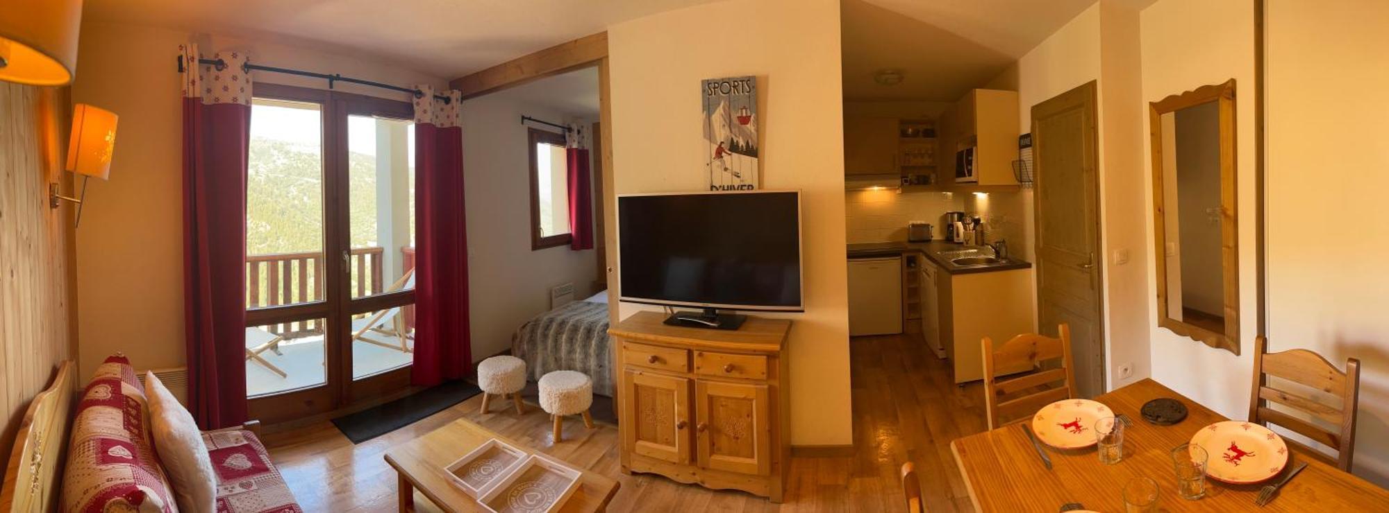Cosy Montagne Apartment Valmeinier Luaran gambar